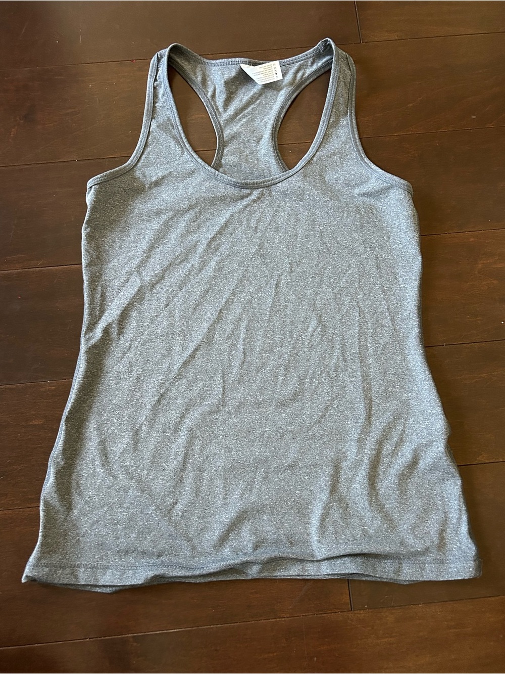 90 Degree By Reflex Grey Racerback Tank - Lightweight Active Layer